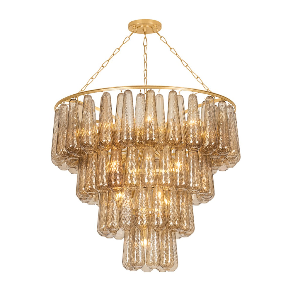 Corbett Lighting Canada - 19 Light Chandelier - Milos - Vintage Gold Leaf- Union Lighting Luminaires Decor