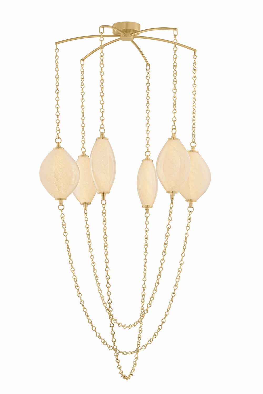 Corbett Lighting Canada - LED Chandelier - Positano - Vintage Brass- Union Lighting Luminaires Decor