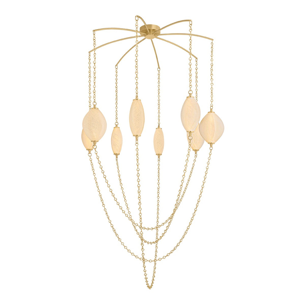 Corbett Lighting Canada - LED Chandelier - Positano - Vintage Brass- Union Lighting Luminaires Decor