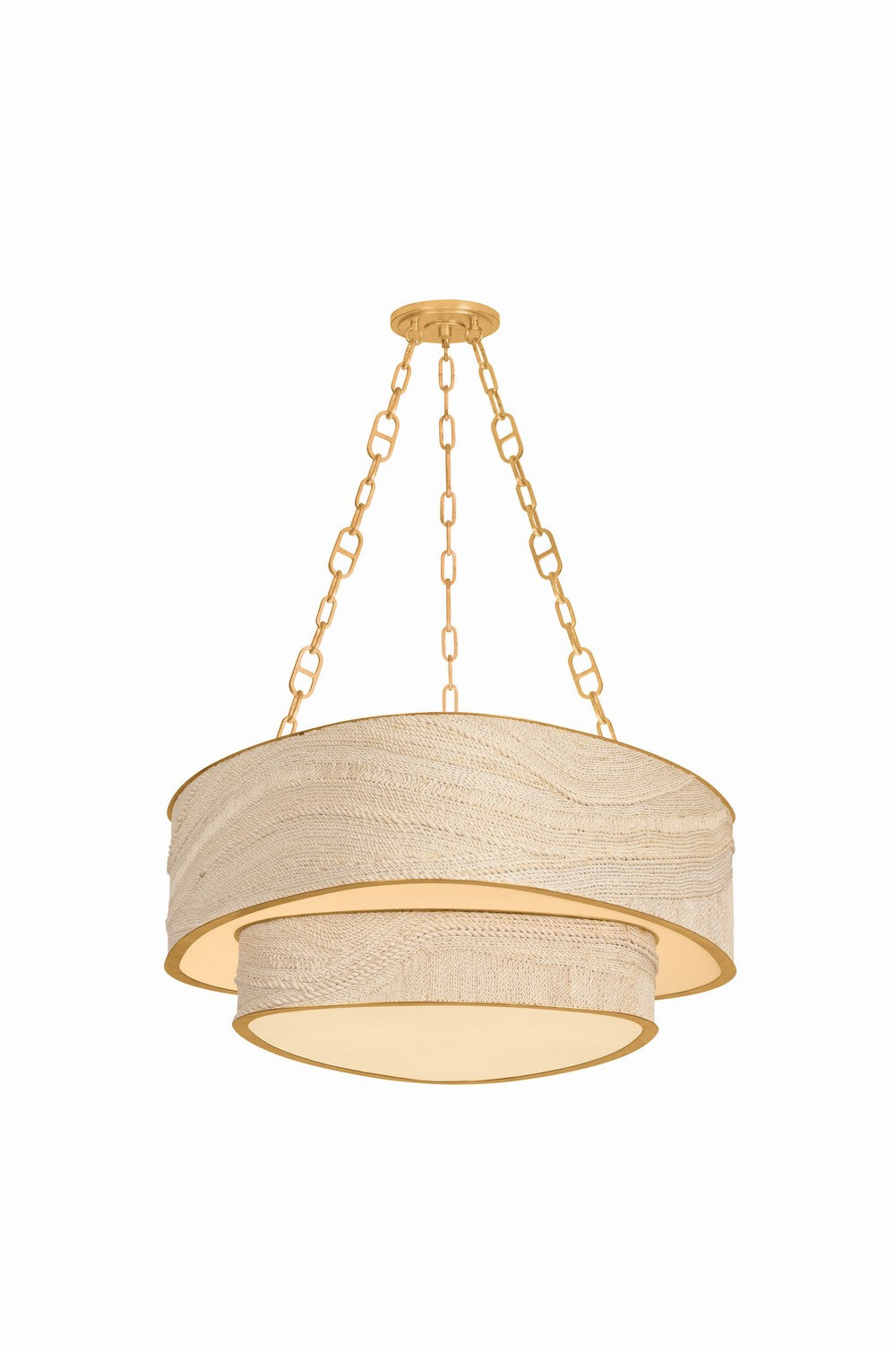 Corbett Lighting Canada - Nine Light Chandelier - Kiso - Vintage Gold Leaf- Union Lighting Luminaires Decor