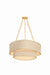 Corbett Lighting Canada - Nine Light Chandelier - Kiso - Vintage Gold Leaf- Union Lighting Luminaires Decor