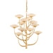 Corbett Lighting Canada - LED Chandelier - Pluro - Vintage Gold Leaf- Union Lighting Luminaires Decor