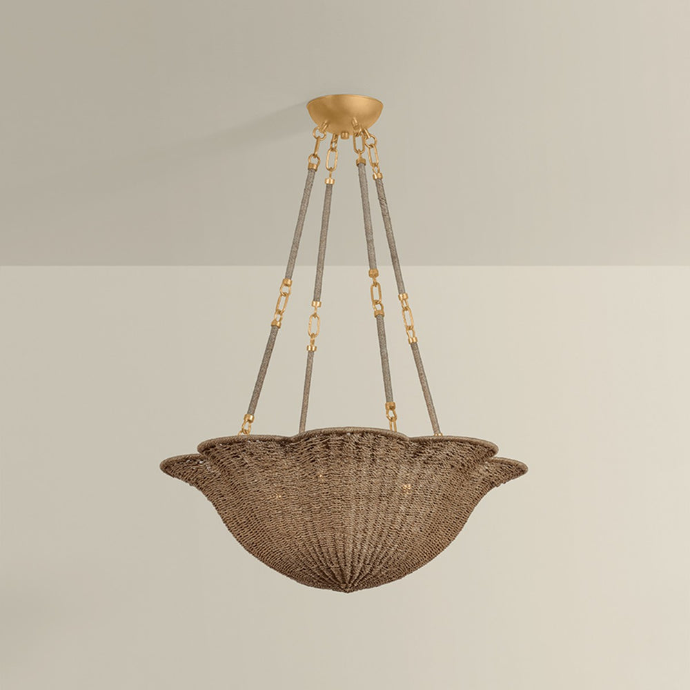 Hudson Valley Canada - Four Light Chandelier - Ardonia - Vintage Gold Leaf- Union Lighting Luminaires Decor