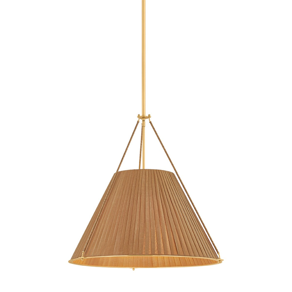 Hudson Valley Canada - Four Light Pendant - Sunside - Aged Brass- Union Lighting Luminaires Decor