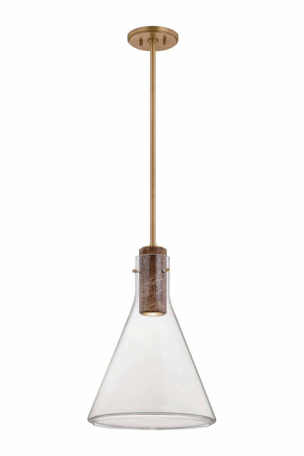 Hudson Valley Canada - One Light Pendant - West Hill - Patina Brass- Union Lighting Luminaires Decor