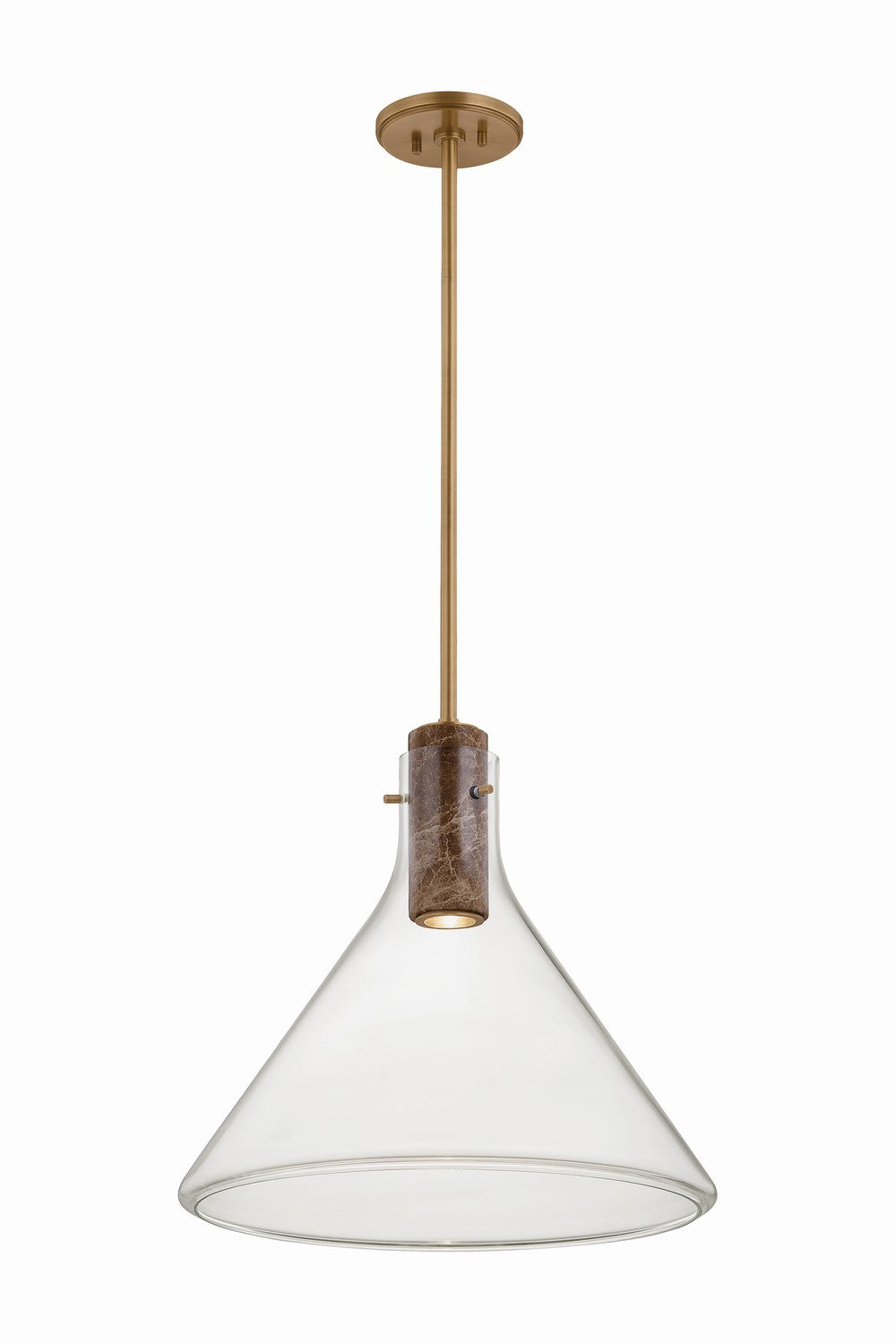 Hudson Valley Canada - One Light Pendant - West Hill - Patina Brass- Union Lighting Luminaires Decor