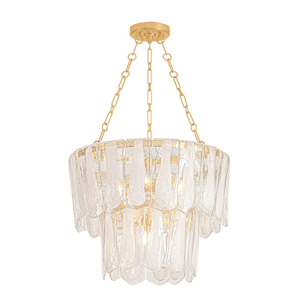 Hudson Valley Canada - Five Light Chandelier - Tappan - Vintage Gold Leaf- Union Lighting Luminaires Decor