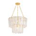 Hudson Valley Canada - Five Light Chandelier - Tappan - Vintage Gold Leaf- Union Lighting Luminaires Decor