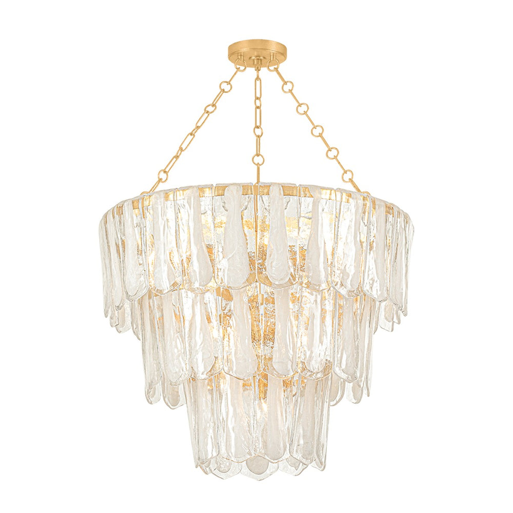 Hudson Valley Canada - 13 Light Chandelier - Tappan - Vintage Gold Leaf- Union Lighting Luminaires Decor