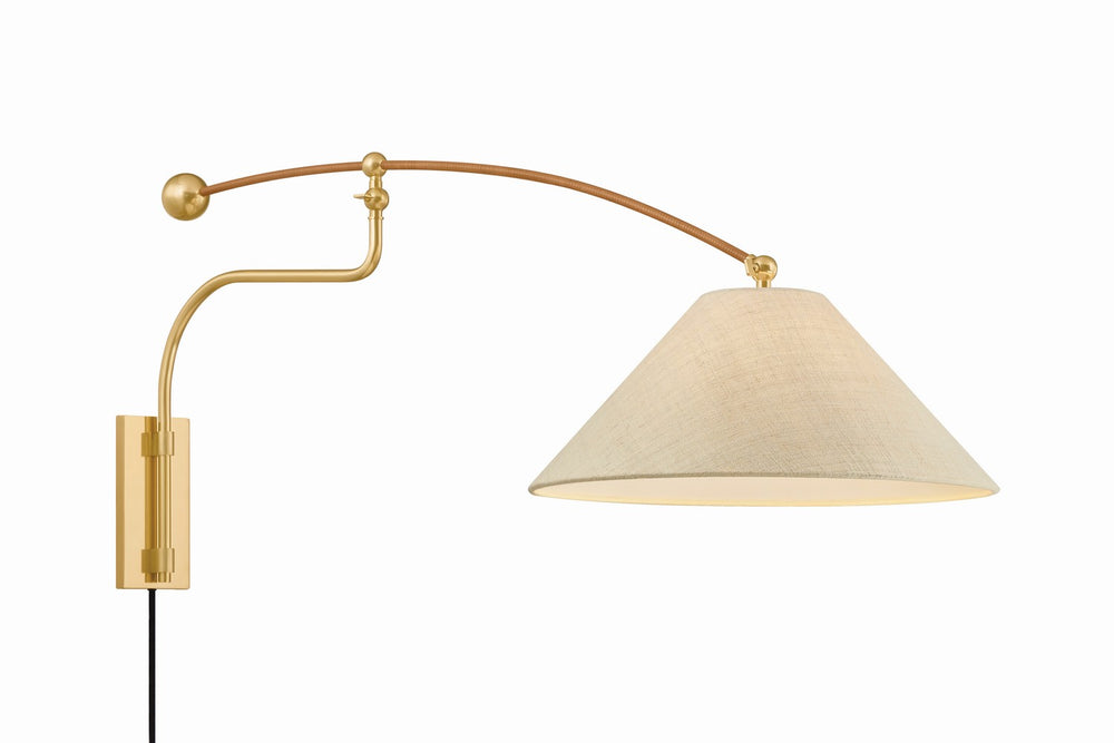 Hudson Valley Canada - One Light Wall Sconce - Sylva - Aged Brass- Union Lighting Luminaires Decor