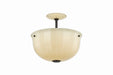 Hudson Valley Canada - One Light Semi Flush Mount - Nevins - Distressed Bronze- Union Lighting Luminaires Decor
