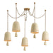 Hudson Valley Canada - Five Light Chandelier - Omi - Patina Brass- Union Lighting Luminaires Decor
