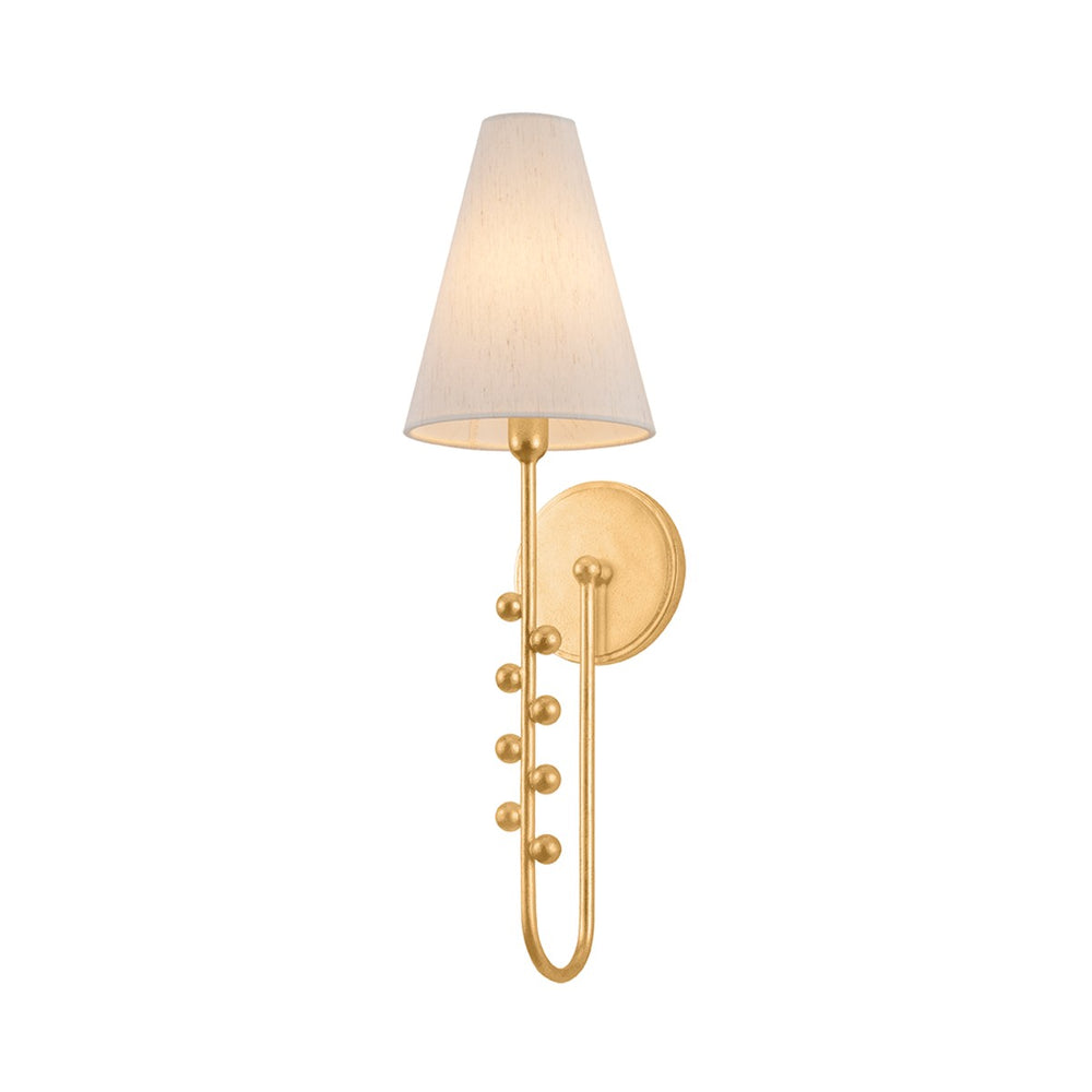 Hudson Valley Canada - One Light Wall Sconce - Pine Hills - Vintage Gold Leaf- Union Lighting Luminaires Decor