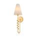 Hudson Valley Canada - One Light Wall Sconce - Pine Hills - Vintage Gold Leaf- Union Lighting Luminaires Decor