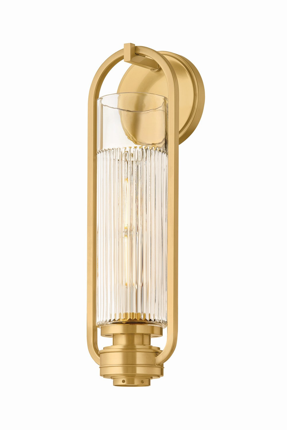 Hudson Valley Canada - One Light Wall Sconce - Binnewater - Aged Brass- Union Lighting Luminaires Decor