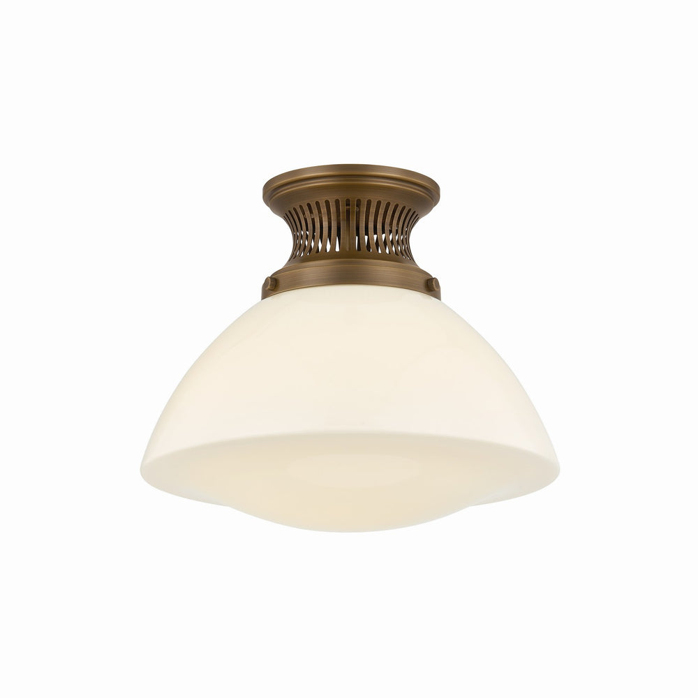 Hudson Valley Canada - One Light Flush Mount - Bruceville - Historic Bronze- Union Lighting Luminaires Decor
