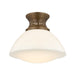 Hudson Valley Canada - One Light Flush Mount - Bruceville - Historic Bronze- Union Lighting Luminaires Decor