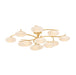 Hudson Valley Canada - LED Semi Flush Mount - Bayberry - Vintage Gold Leaf- Union Lighting Luminaires Decor