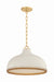Hudson Valley Canada - One Light Pendant - Southfields - Aged Brass- Union Lighting Luminaires Decor