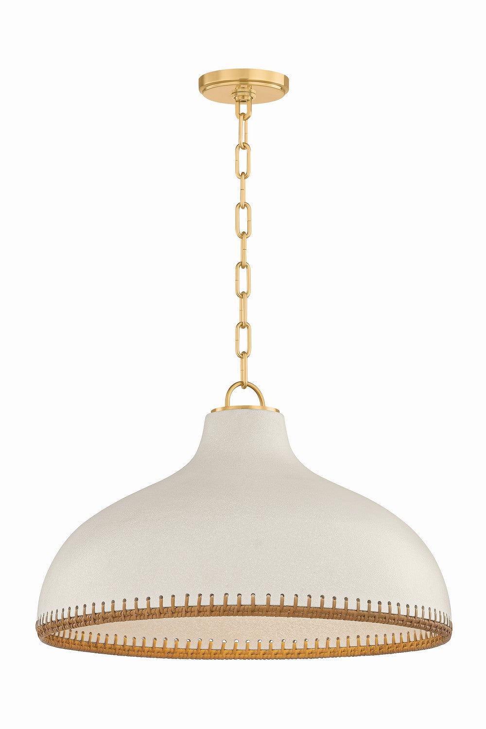 Hudson Valley Canada - One Light Pendant - Southfields - Aged Brass- Union Lighting Luminaires Decor