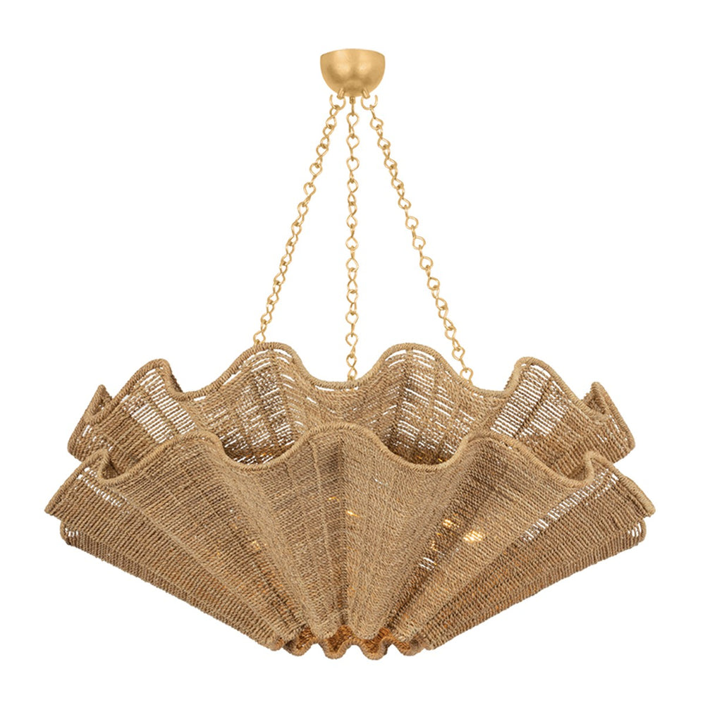 Hudson Valley Canada - Eight Light Chandelier - Hayworth - Vintage Gold Leaf- Union Lighting Luminaires Decor