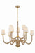 Hudson Valley Canada - Nine Light Chandelier - Calumet - Aged Brass- Union Lighting Luminaires Decor