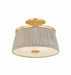 Hudson Valley Canada - Two Light Semi Flush Mount - Valeria - Aged Brass- Union Lighting Luminaires Decor