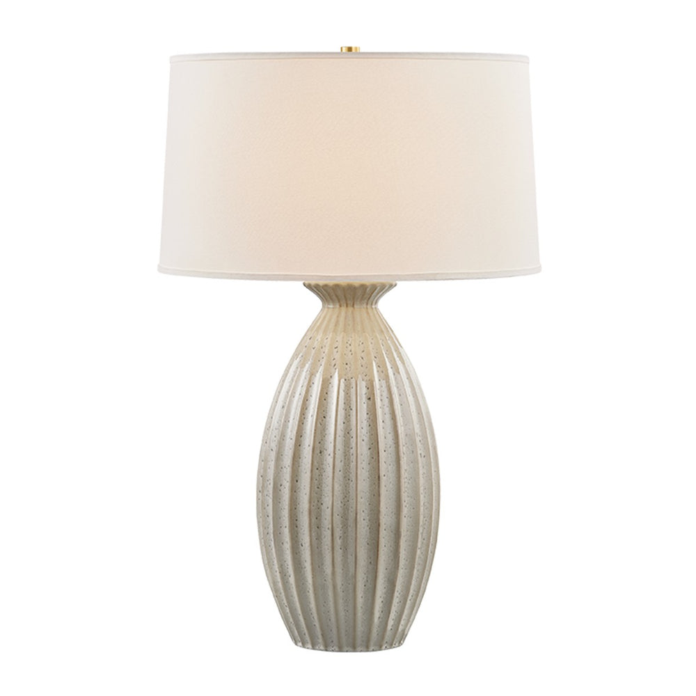 Hudson Valley Canada - One Light Table Lamp - Box Elder - Aged Brass- Union Lighting Luminaires Decor