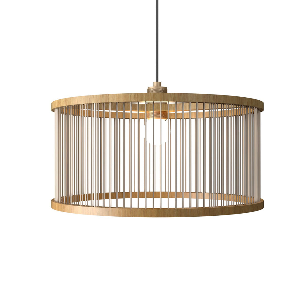 Accord Lighting - One Light Pendant - Corda - Louro Freijo- Union Lighting Luminaires Decor