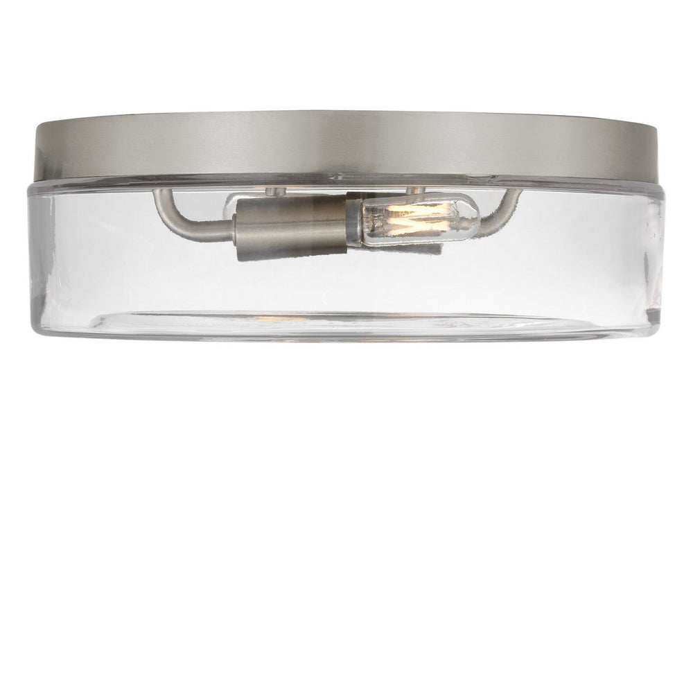 Generation Lighting Canada - Two Light Flush Mount - Rhett - Brushed Nickel- Union Lighting Luminaires Decor