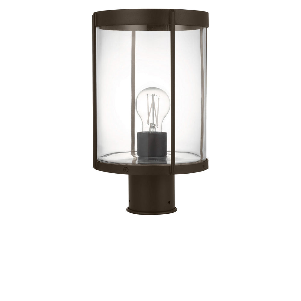Generation Lighting Canada - One Light Outdoor Post Lantern - Luning - Antique Bronze- Union Lighting Luminaires Decor