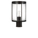 Generation Lighting Canada - One Light Outdoor Post Lantern - Luning - Textured Black- Union Lighting Luminaires Decor