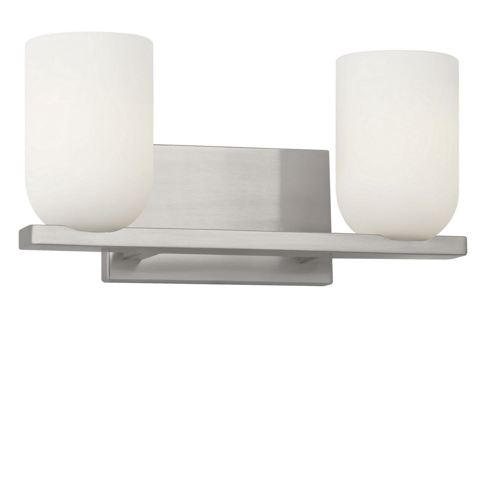 Generation Lighting Canada - Two Light Vanity - Neblina - Brushed Nickel- Union Lighting Luminaires Decor