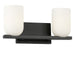 Generation Lighting Canada - Two Light Vanity - Neblina - Midnight Black- Union Lighting Luminaires Decor