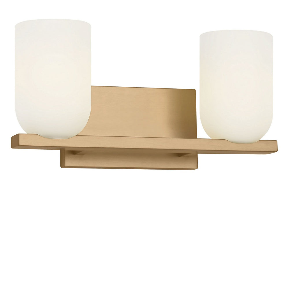 Generation Lighting Canada - Two Light Vanity - Neblina - Satin Brass- Union Lighting Luminaires Decor