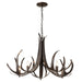 Hubbardton Forge - Caribou 5-Light Chandelier - Caribou - Dark Smoke- Union Lighting Luminaires Decor