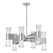 Hubbardton Forge - Bellis 6-Arm 12-Light Round Chandelier - Bellis - Sterling- Union Lighting Luminaires Decor
