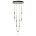 Hubbardton Forge - Lilium 9-Light Round Pendant - Lilium - Sterling- Union Lighting Luminaires Decor