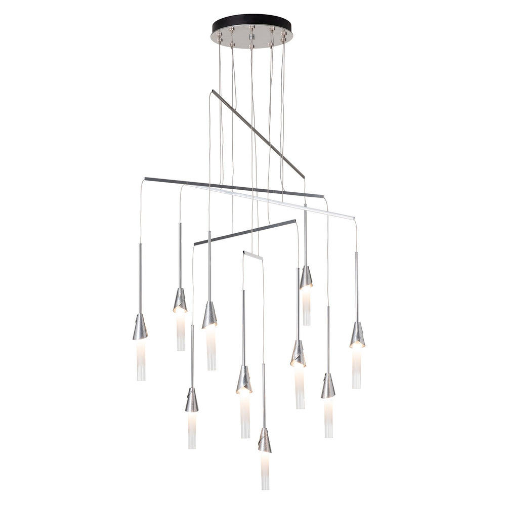 Hubbardton Forge - Lilium 10-Light Mobile Pendant - Lilium - Sterling- Union Lighting Luminaires Decor