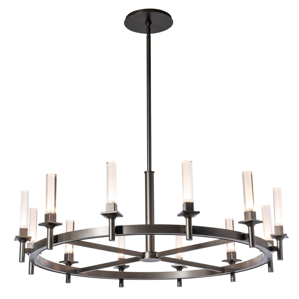 Hubbardton Forge - Windsor 12-Light Chandelier - Windsor - Dark Smoke- Union Lighting Luminaires Decor