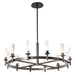 Hubbardton Forge - Windsor 12-Light Chandelier - Windsor - Dark Smoke- Union Lighting Luminaires Decor