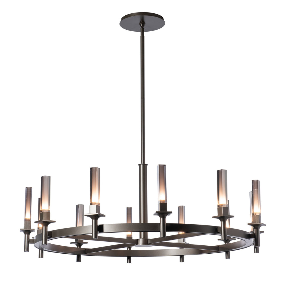 Hubbardton Forge - Windsor 12-Light Chandelier - Windsor - Dark Smoke- Union Lighting Luminaires Decor