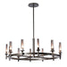 Hubbardton Forge - Windsor 12-Light Chandelier - Windsor - Dark Smoke- Union Lighting Luminaires Decor