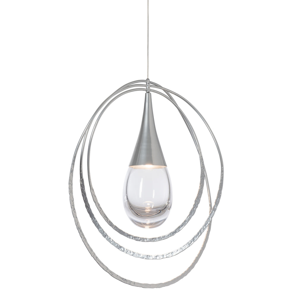 Hubbardton Forge - Lyric 1-Light Pendant - Lyric - Sterling- Union Lighting Luminaires Decor