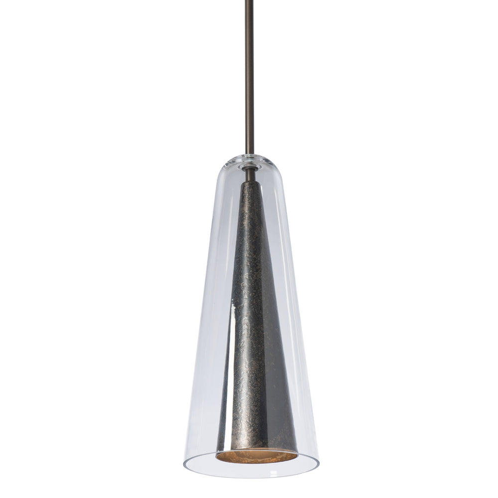 Hubbardton Forge - Spire Mini Pendant - Spire - Dark Smoke- Union Lighting Luminaires Decor