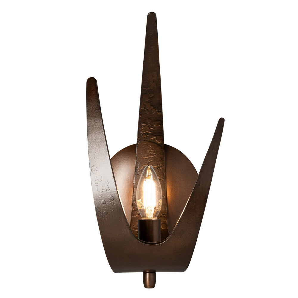 Hubbardton Forge - Caribou 1-Light Sconce - Caribou - Bronze- Union Lighting Luminaires Decor