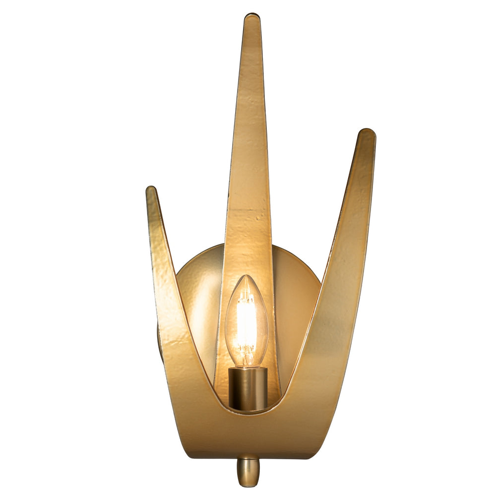 Hubbardton Forge - Caribou 1-Light Sconce - Caribou - Modern Brass- Union Lighting Luminaires Decor