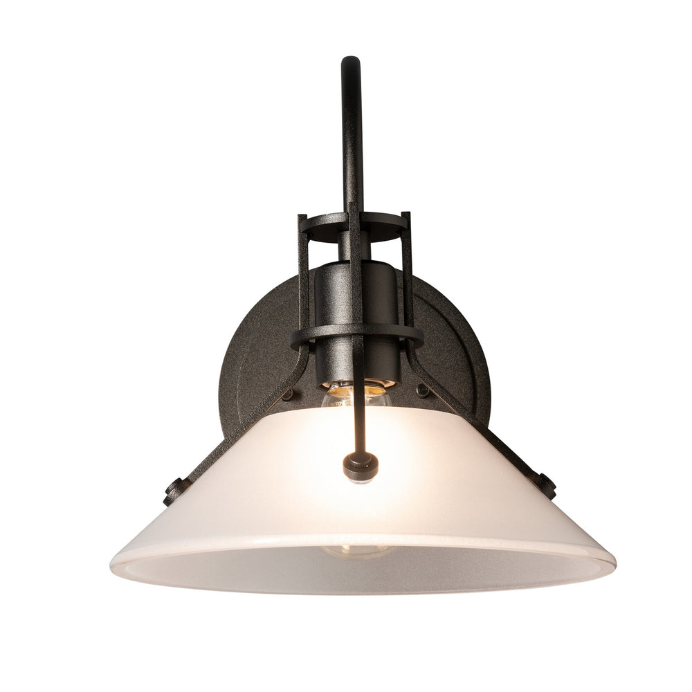 Hubbardton Forge - Henry Small Glass Shade Sconce - Henry - Oil Rubbed Bronze- Union Lighting Luminaires Decor