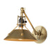 Hubbardton Forge - Henry Swing Arm Metal Shade Sconce - Henry - Modern Brass- Union Lighting Luminaires Decor