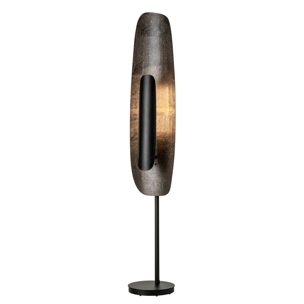 Hubbardton Forge - Shield Tall Floor Lamp - Shield - Black- Union Lighting Luminaires Decor